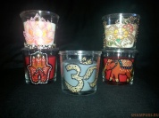 Набор ароматических свечей в стеклянном стакане Namaste, India!
