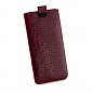 Красный чехол карман из натуральной кожи для One Mini M4