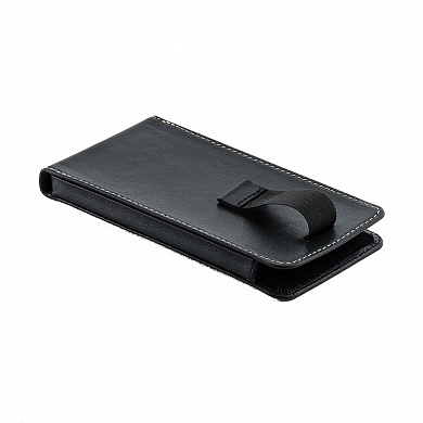 Черный кожаный футляр Xperia C4