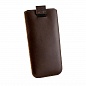 Коричневый кожаный карман Xperia T3
