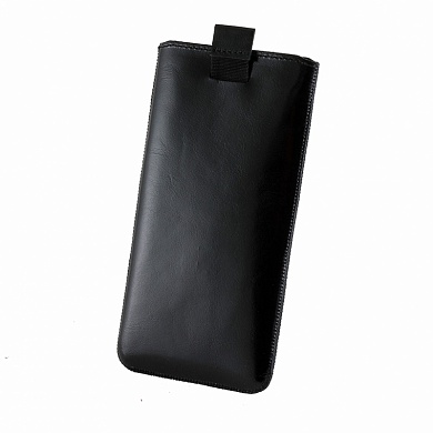 Черный кармашек из натуральной кожи для Iphone 7 Plus
